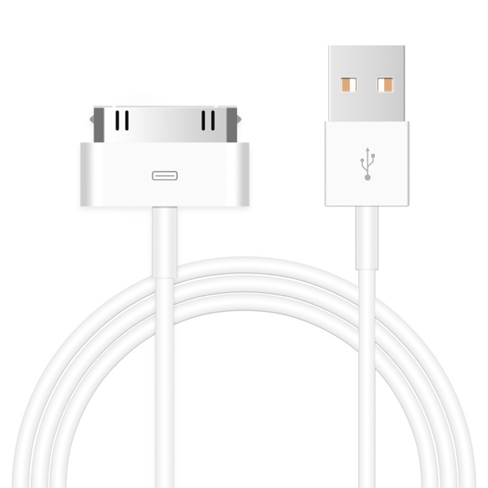 Cable usb Iphone 4 / 4S cable 1M 2A - Blanc Apple iPhone 4 iPhone 4S - 1001  coques